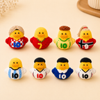 Crochet Soccer Duck Doll – Handmade Football Fan Plush