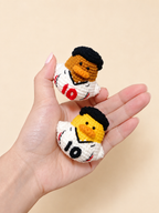 Crochet Soccer Duck Doll – Handmade Football Fan Plush