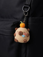 Crochet Capybara Foodie Doll – Handmade Amigurumi Charm