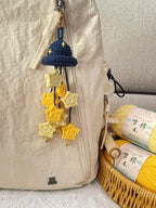 Handmade Crochet Flower Doll Keychain – Cute Bag Charm