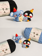 Lucky Clover Friends – Handmade Crochet Bunny & Fox Charms