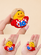 Crochet Soccer Duck Doll – Handmade Football Fan Plush