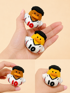 Crochet Soccer Duck Doll – Handmade Football Fan Plush