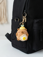 Crochet Capybara Foodie Doll – Handmade Amigurumi Charm