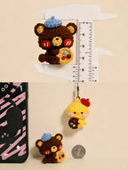 Lucky Clover Friends – Handmade Crochet Bunny & Fox Charms