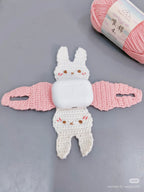 Crochet Bunny AirPods Case – Handmade Earbuds Cover