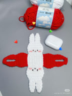 Crochet Bunny AirPods Case – Handmade Earbuds Cover