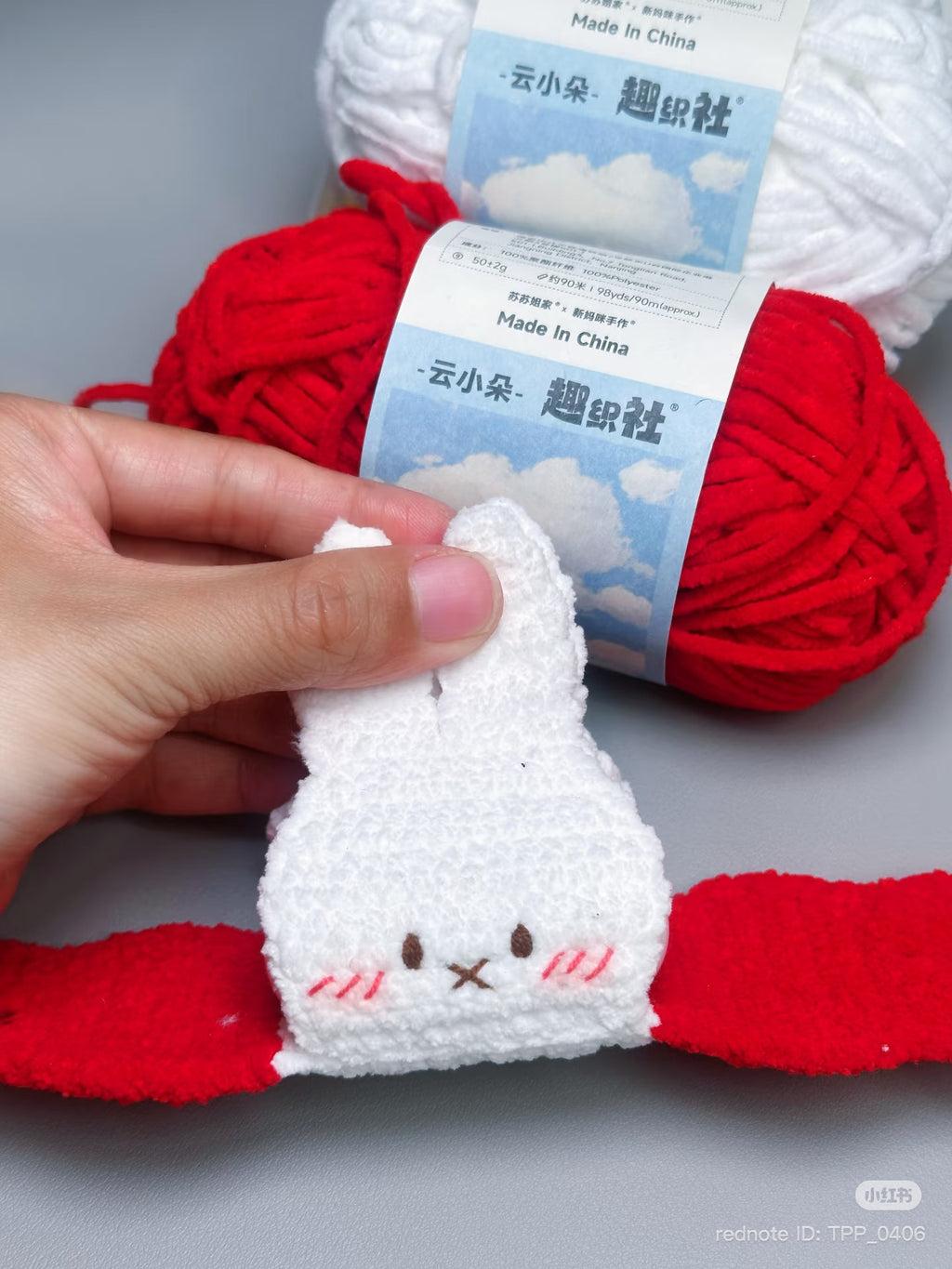 Crochet Bunny AirPods Case – Handmade Earbuds Cover