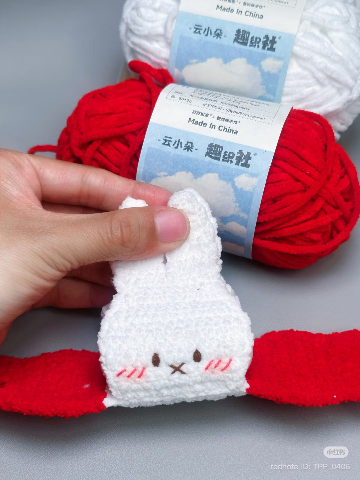 Crochet Bunny AirPods Case – Handmade Earbuds Cover