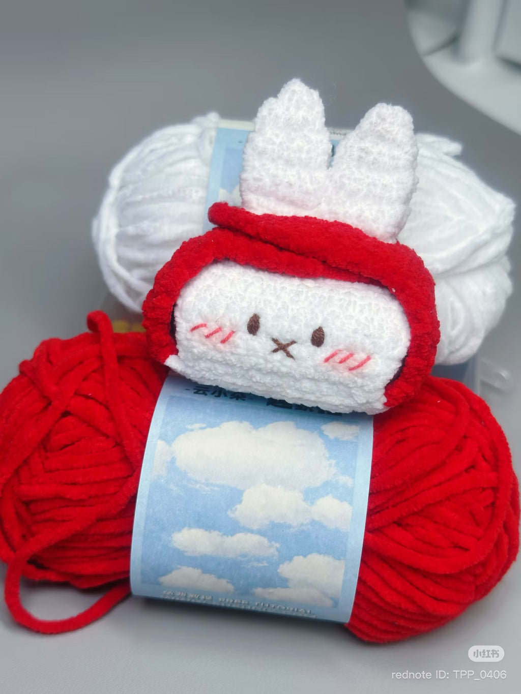 Crochet Bunny AirPods Case – Handmade Earbuds Cover