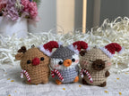 Christmas Crochet Keychain – Reindeer, Penguin & Capybara