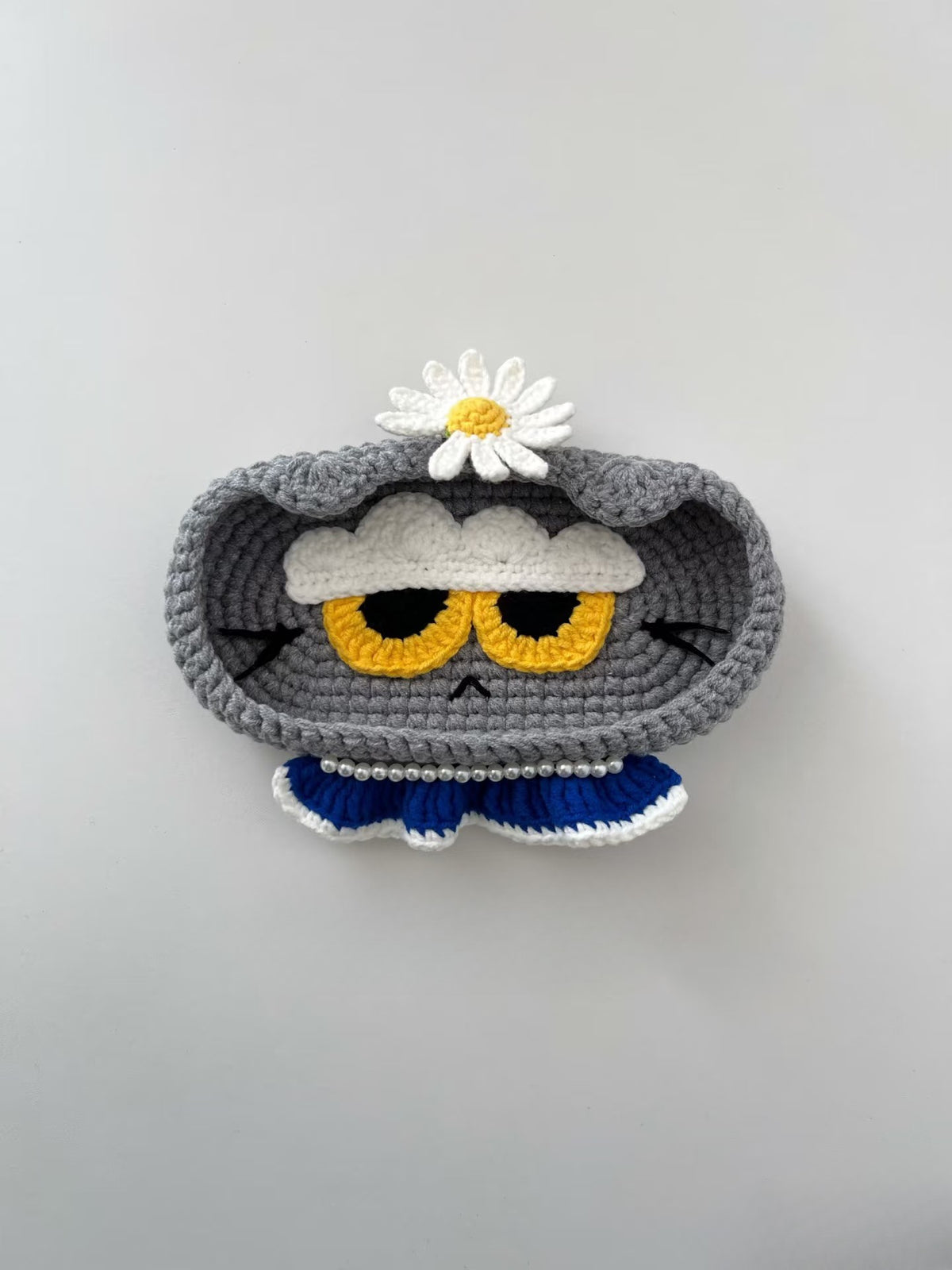 Crochet Cat Glasses Holder – Handmade Eyeglass Stand
