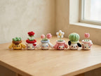 Crochet Flower Pot Dolls – Handmade Mini Plant Decor