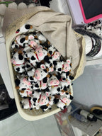 Cute Crochet Cow Keychain – Handmade Mini Plush