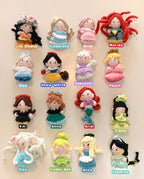 Crochet Princess Doll Collection – Handmade Amigurumi Charms