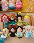 Crochet Princess Doll Collection – Handmade Amigurumi Charms