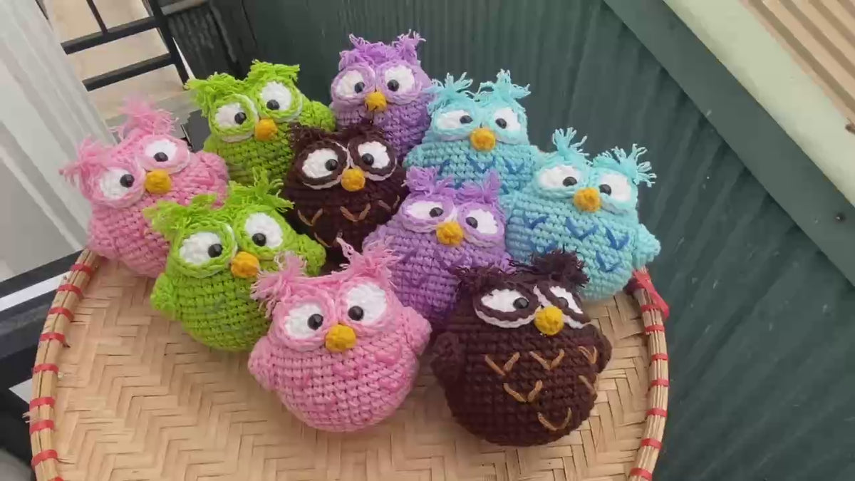 Crochet Owl Doll – Handmade Amigurumi Plush