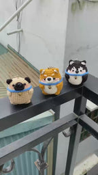 Little Pup Crochet Keychain