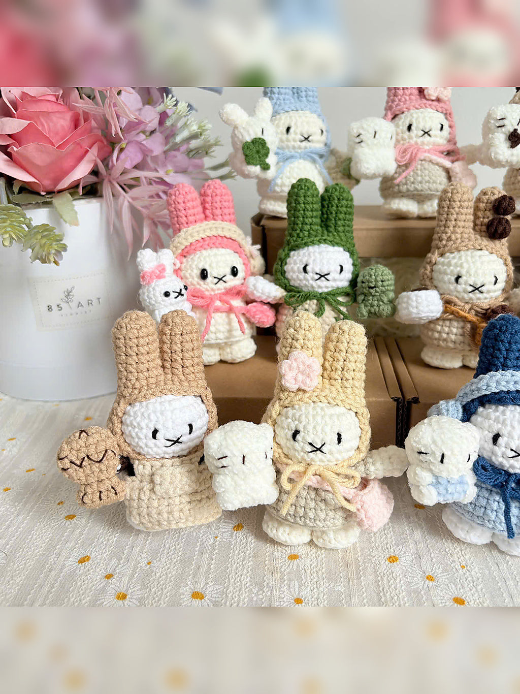 Cozy Adventure Bunny – Handmade Crochet Bunny Doll