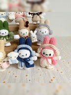 Cozy Adventure Bunny – Handmade Crochet Bunny Doll