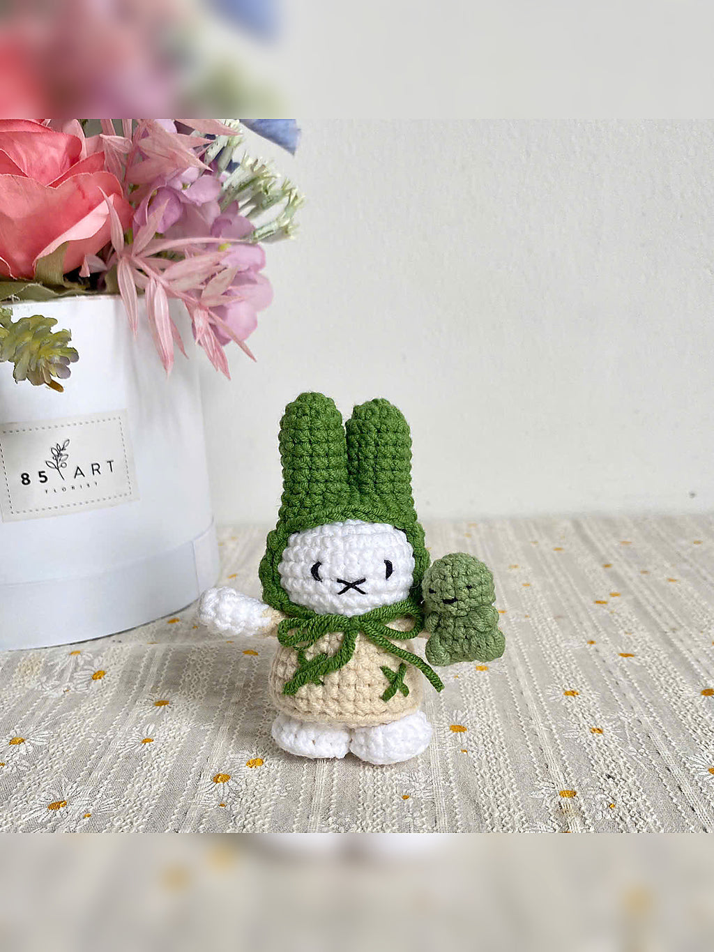 Cozy Adventure Bunny – Handmade Crochet Bunny Doll