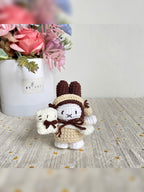 Cozy Adventure Bunny – Handmade Crochet Bunny Doll