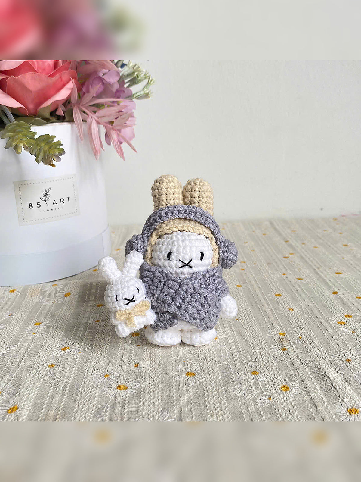 Cozy Adventure Bunny – Handmade Crochet Bunny Doll