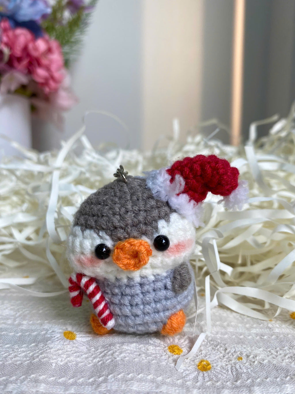 Christmas Crochet Keychain – Reindeer, Penguin & Capybara