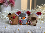 Christmas Crochet Keychain – Reindeer, Penguin & Capybara