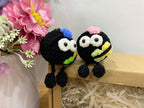 Cute Black Crochet Doll – Handmade Mini Plush