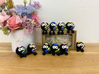 Cute Black Crochet Doll – Handmade Mini Plush