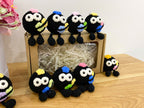 Cute Black Crochet Doll – Handmade Mini Plush