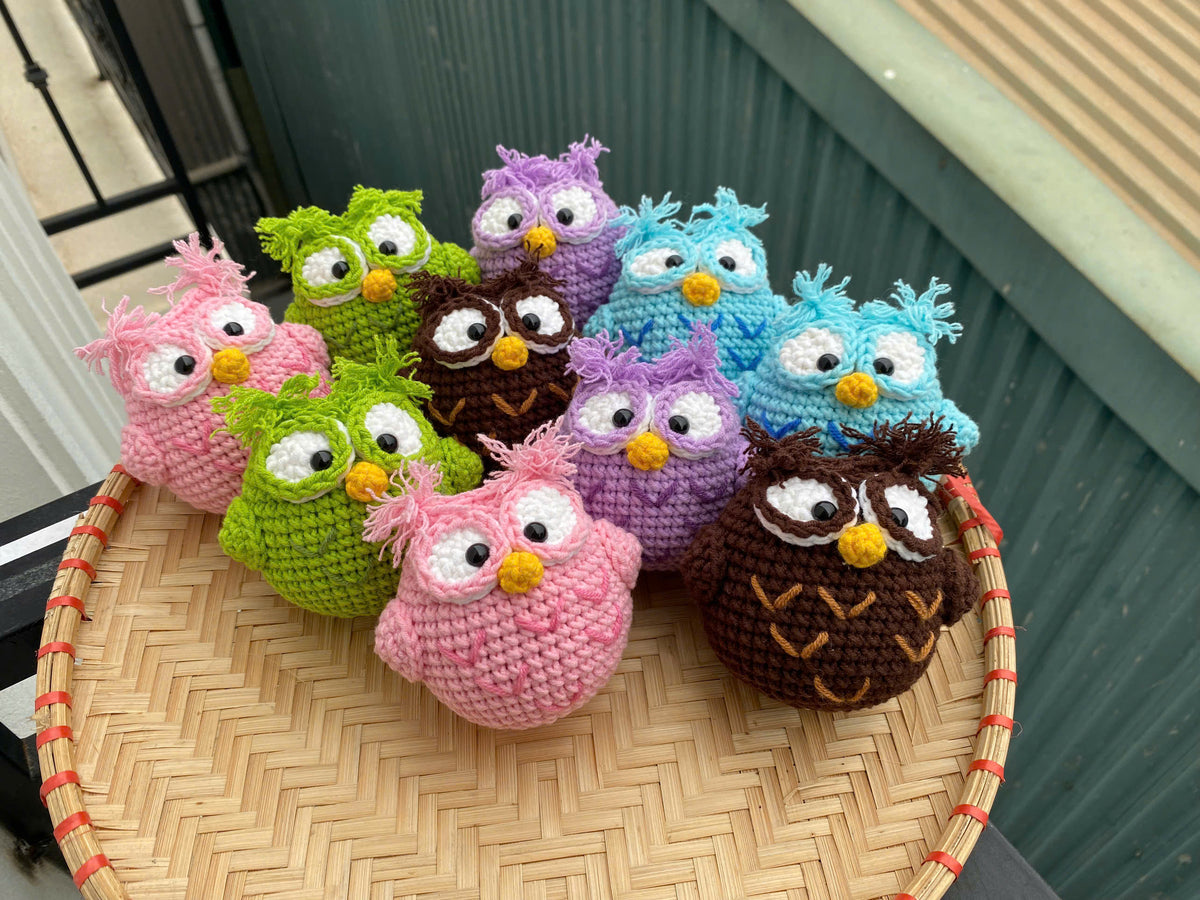Crochet Owl Doll – Handmade Amigurumi Plush