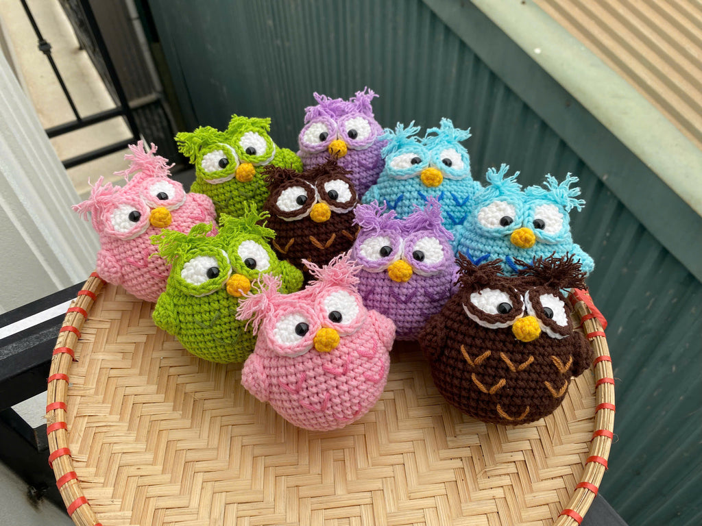 Crochet Owl Doll – Handmade Amigurumi Plush