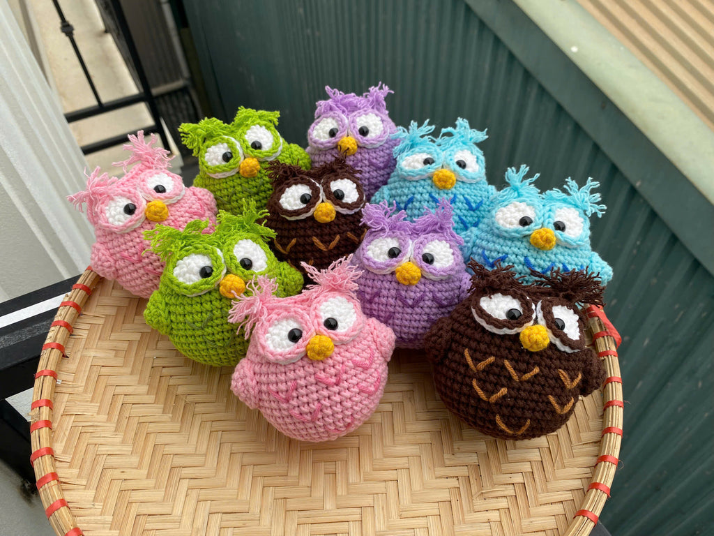 Crochet Owl Doll – Handmade Amigurumi Plush