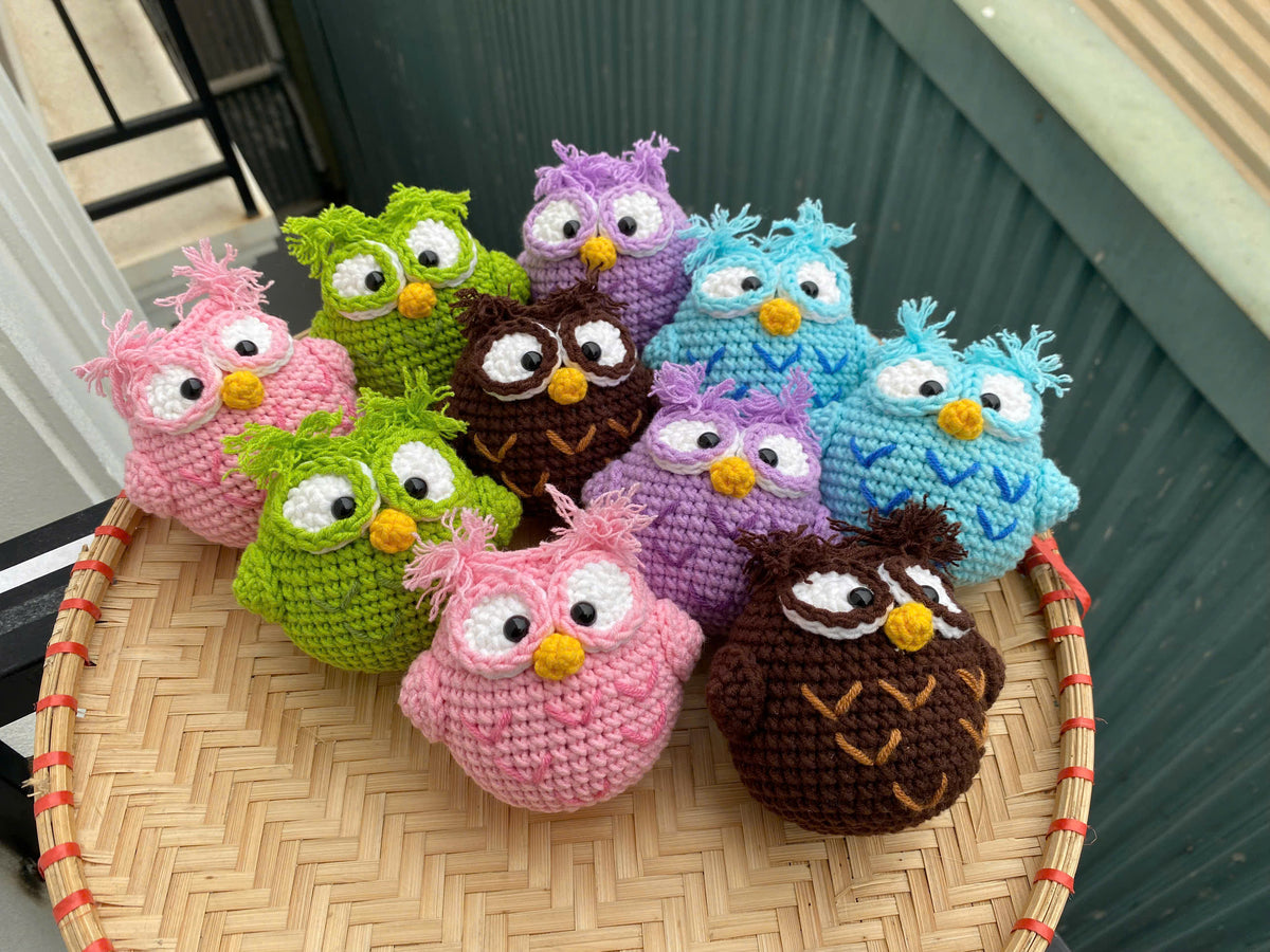 Crochet Owl Doll – Handmade Amigurumi Plush