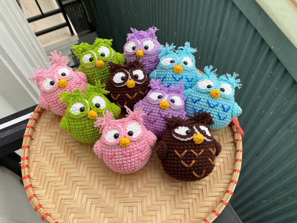 Crochet Owl Doll – Handmade Amigurumi Plush