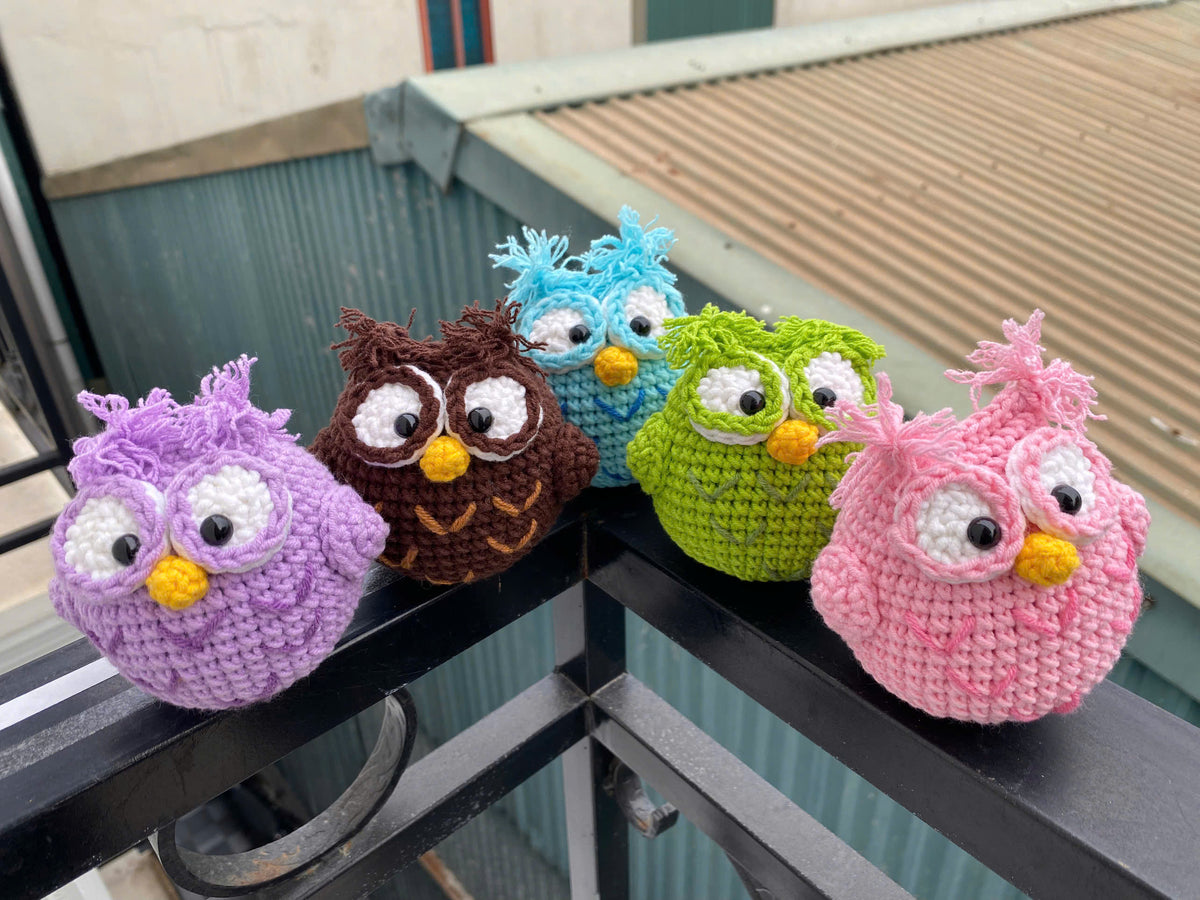 Crochet Owl Doll – Handmade Amigurumi Plush