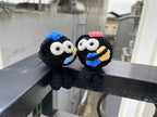 Cute Black Crochet Doll – Handmade Mini Plush