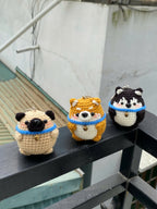 Little Pup Crochet Keychain