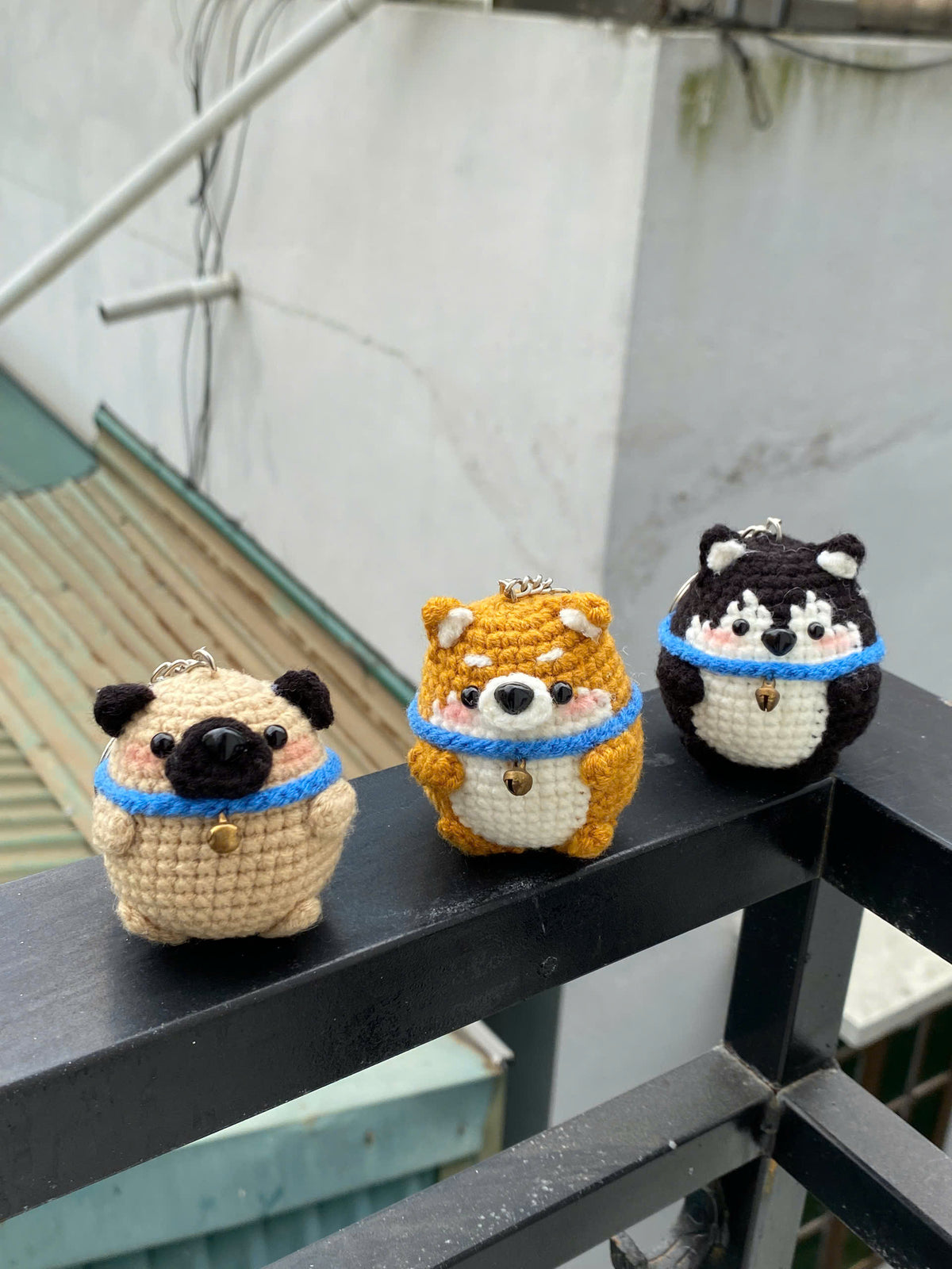 Little Pup Crochet Keychain