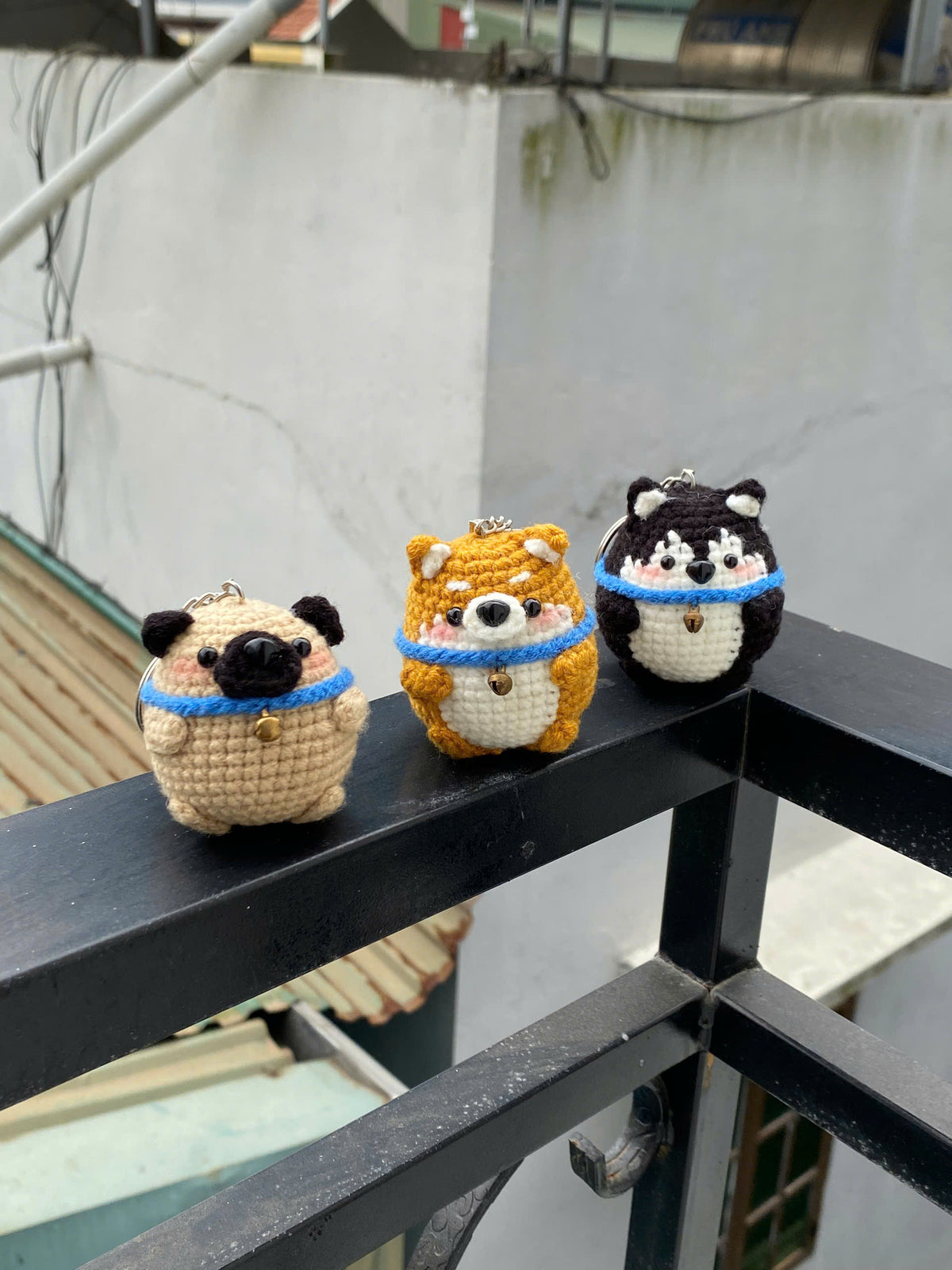 Little Pup Crochet Keychain