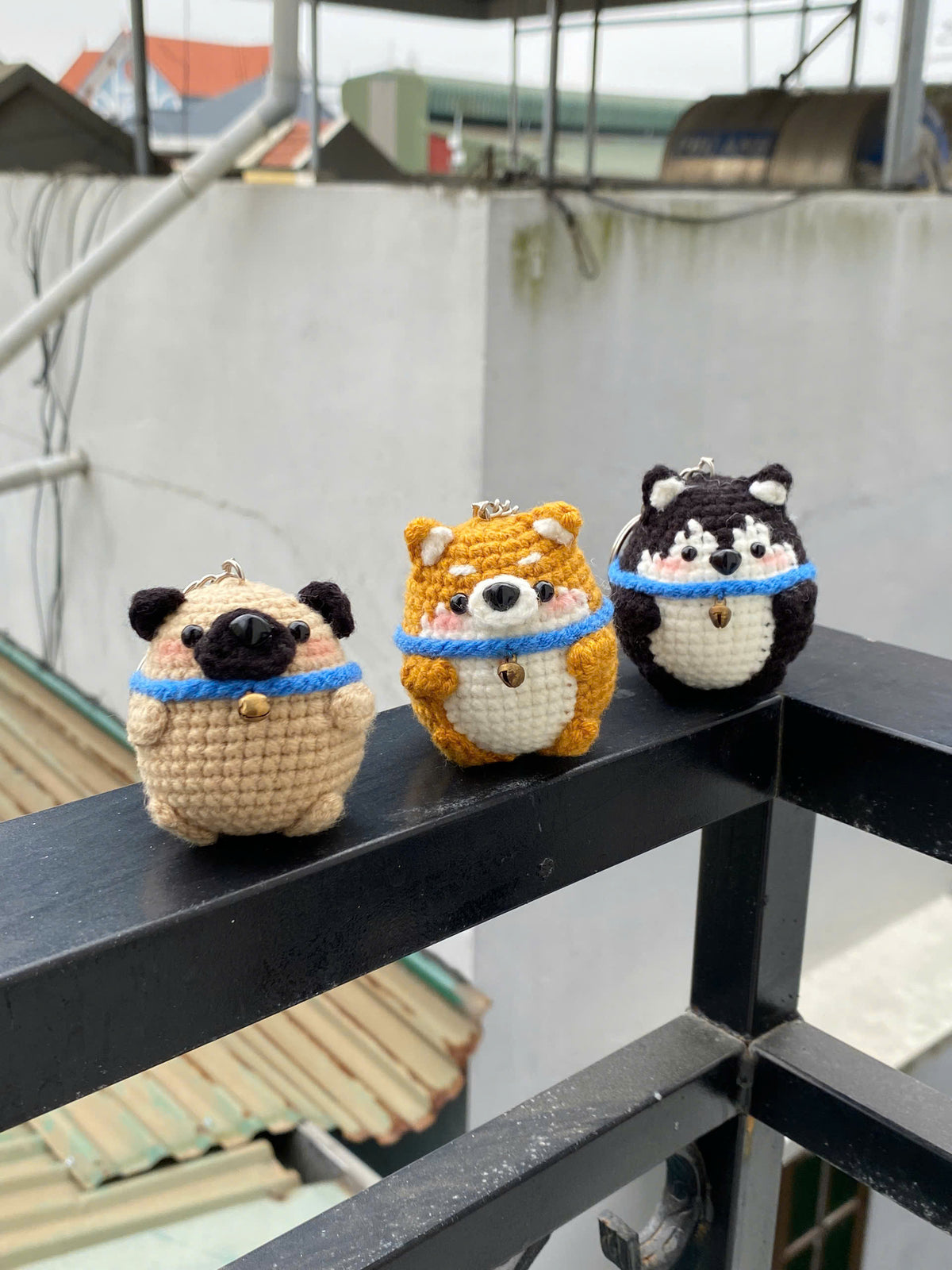 Little Pup Crochet Keychain