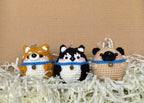Little Pup Crochet Keychain