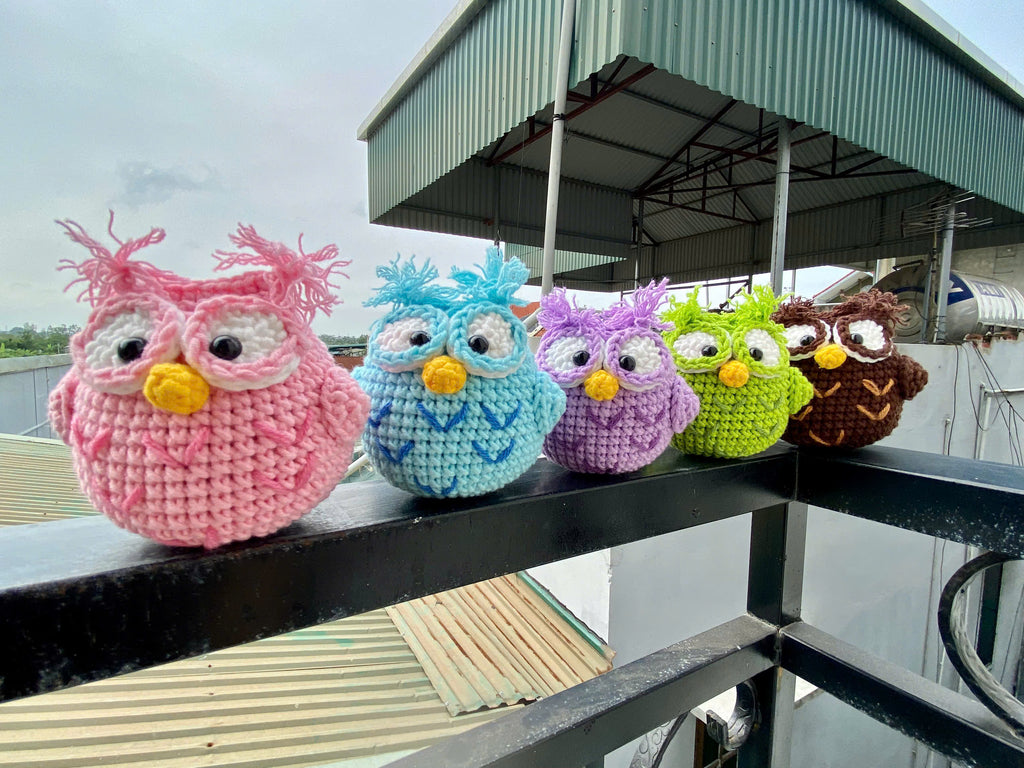 Crochet Owl Doll – Handmade Amigurumi Plush