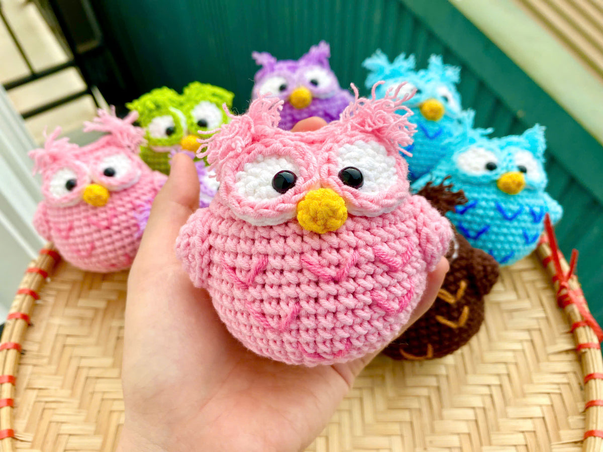Crochet Owl Doll – Handmade Amigurumi Plush