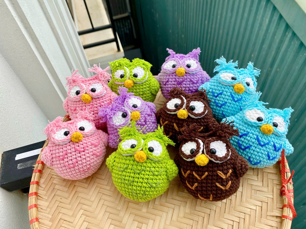 Crochet Owl Doll – Handmade Amigurumi Plush