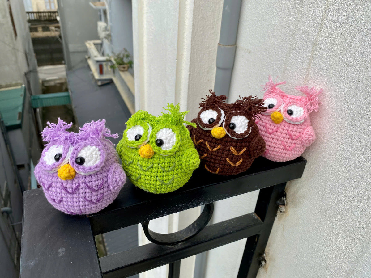 Crochet Owl Doll – Handmade Amigurumi Plush