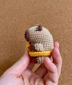 Crochet Capybara & Duck Keychain – Handmade Bag Charm