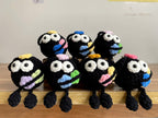 Cute Black Crochet Doll – Handmade Mini Plush